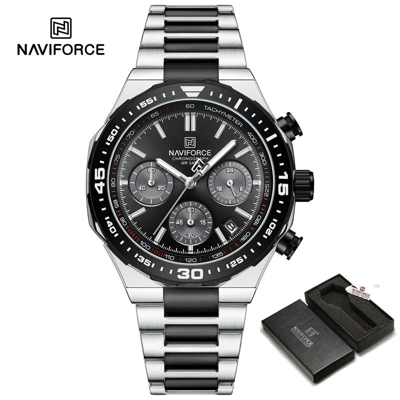 Maverick Watch - Modern Steel Chronograph