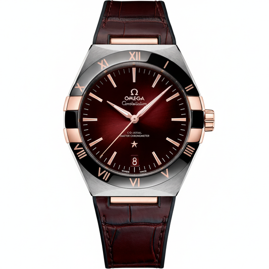 Constellation 41mm Steel Leather Strap