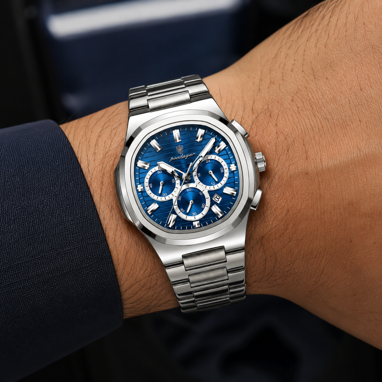 Horus® Watch - Stainless Steel Chronograph