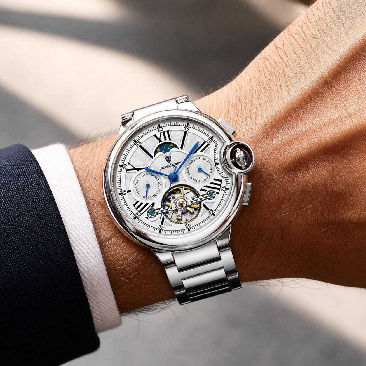Olympus® Watch - Skeleton Automatic