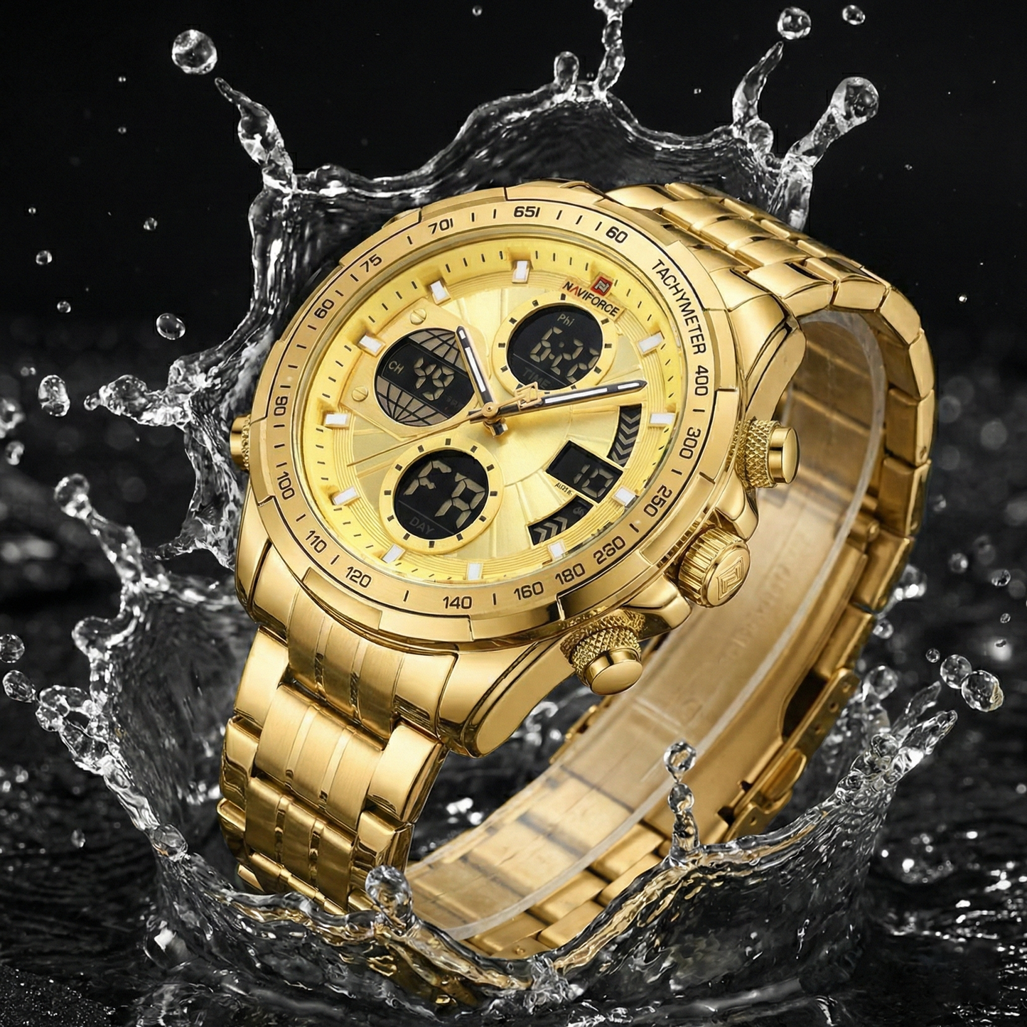 Vanguard Gold Military Sport Watch