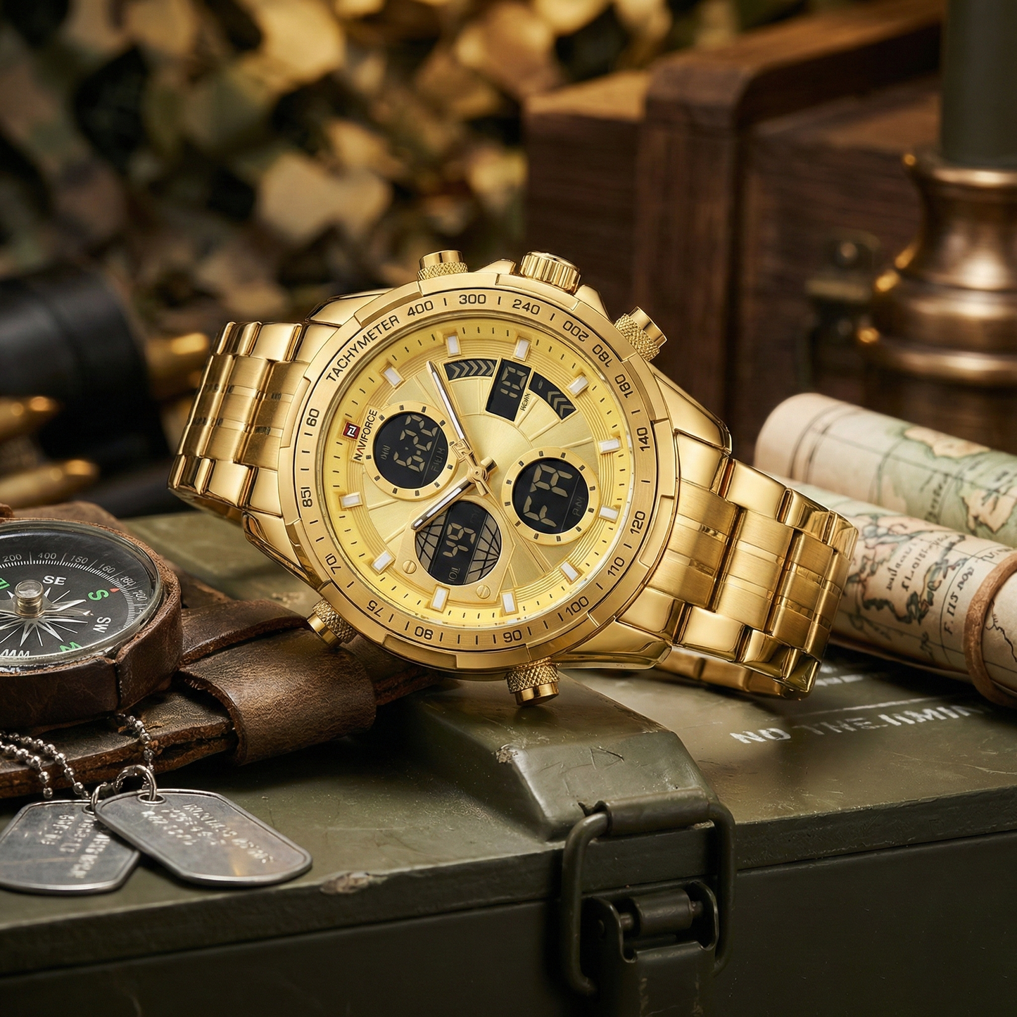Vanguard Gold Military Sport Watch