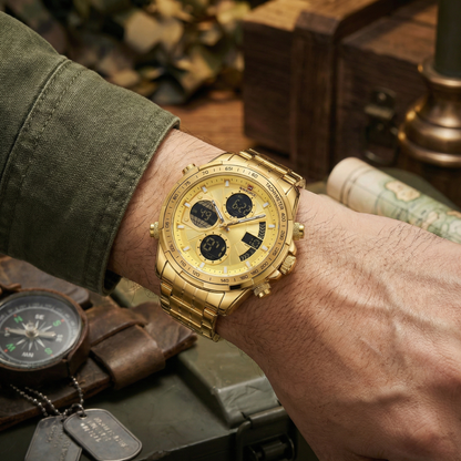 Vanguard Gold Military Sport Watch