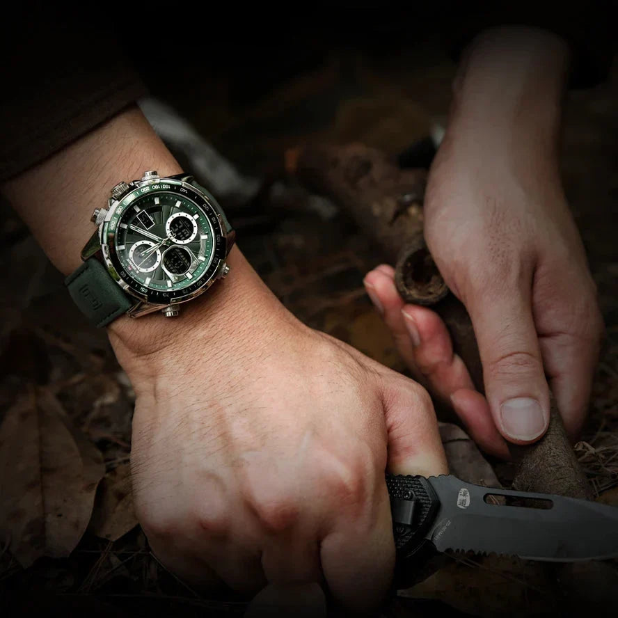Vanguard Green Military Sports Watch