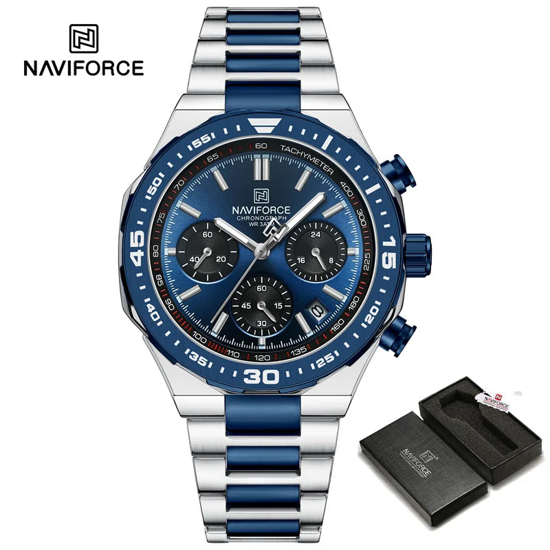 Maverick Watch - Modern Steel Chronograph