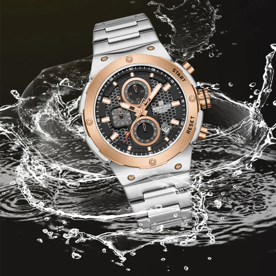 Royal Watch - Luxury Chronograph Stainless Steel