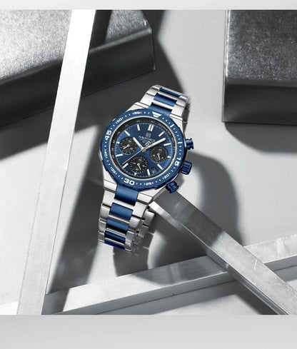 Maverick Watch - Modern Steel Chronograph