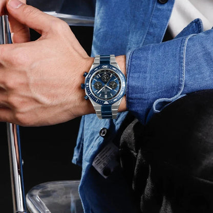 Maverick Watch - Modern Steel Chronograph