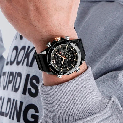 Titan Black Sports Watch