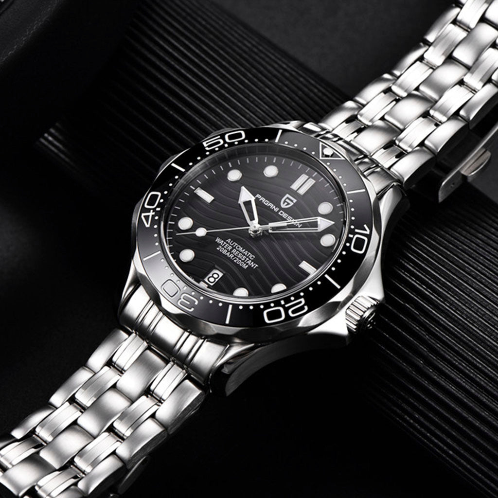 Design Veracius Black Stainless Steel Watch
