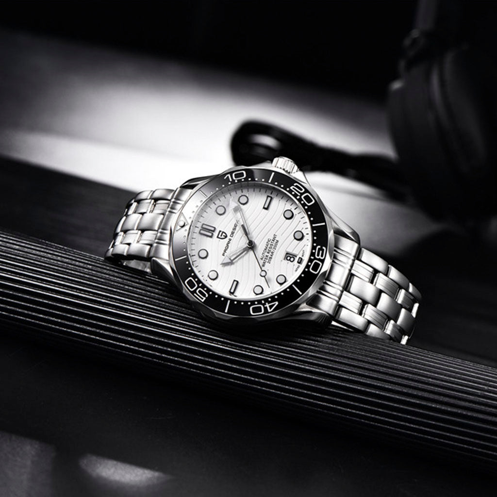 Design Veracius White Steel Bracelet Watch