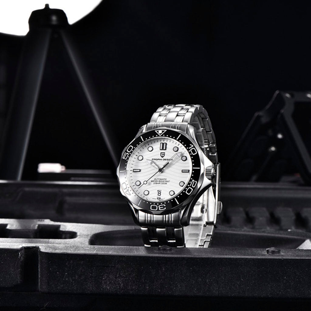 Design Veracius White Steel Bracelet Watch