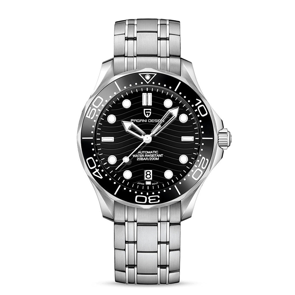 Design Veracius Black Stainless Steel Watch