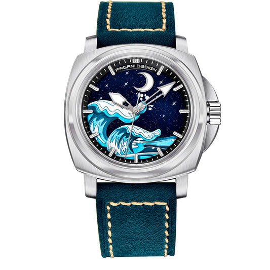 Design Wave Silver Blue