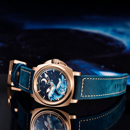 Design Wave Gold Blue