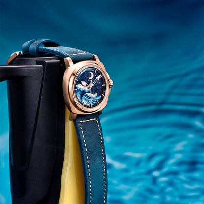 Design Wave Gold Blue