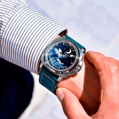 Design Wave Silver Blue