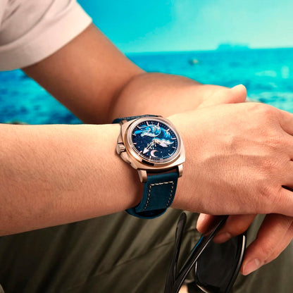 Design Wave Gold Blue