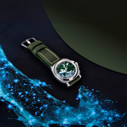 Design Wave Silver Green