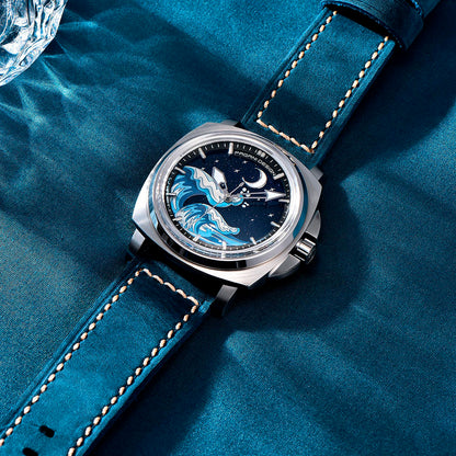 Design Wave Silver Blue