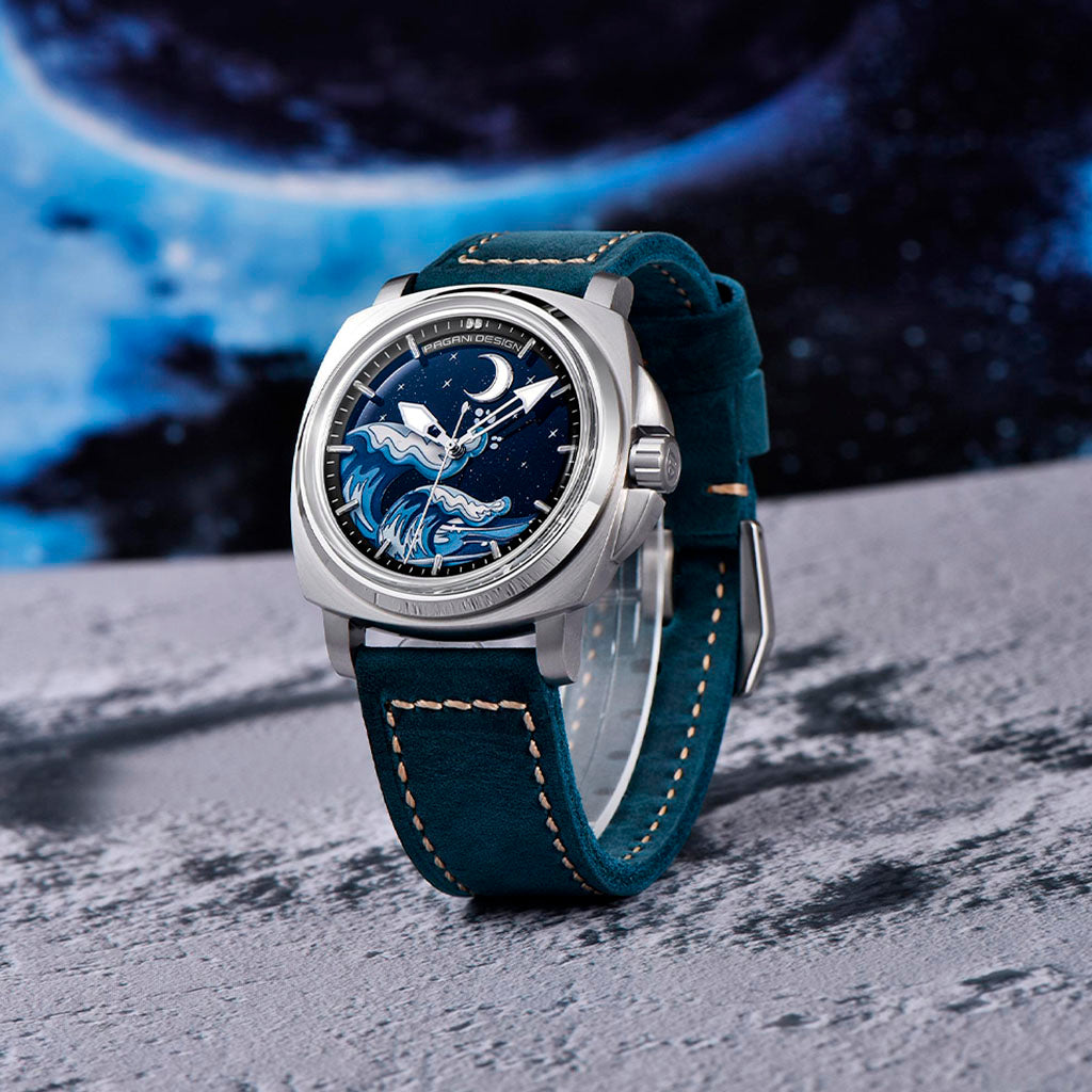 Design Wave Silver Blue